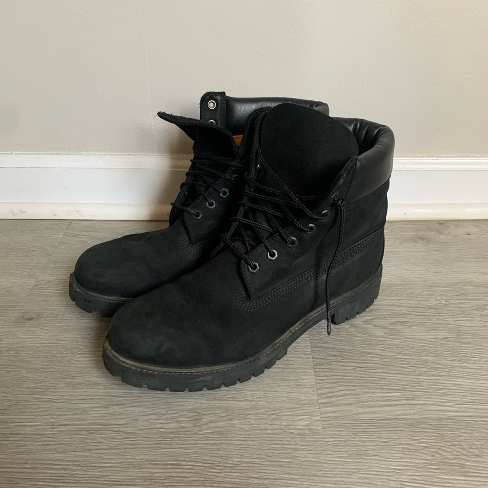 Black Timberland Boots M10.5